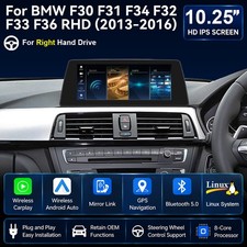 Navigation Head Unit 10.25'' Car Stereo SWC For BMW F30  F31 F34 F32 F33 F36 EVO