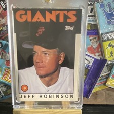 Topps Traded Jeff Robinson #93T San Francisco Giants 1986 MLB Baseball Card