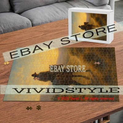 Cowboy Frontier Western rustic 500pc jigsaw puzzle 15X20.5 in