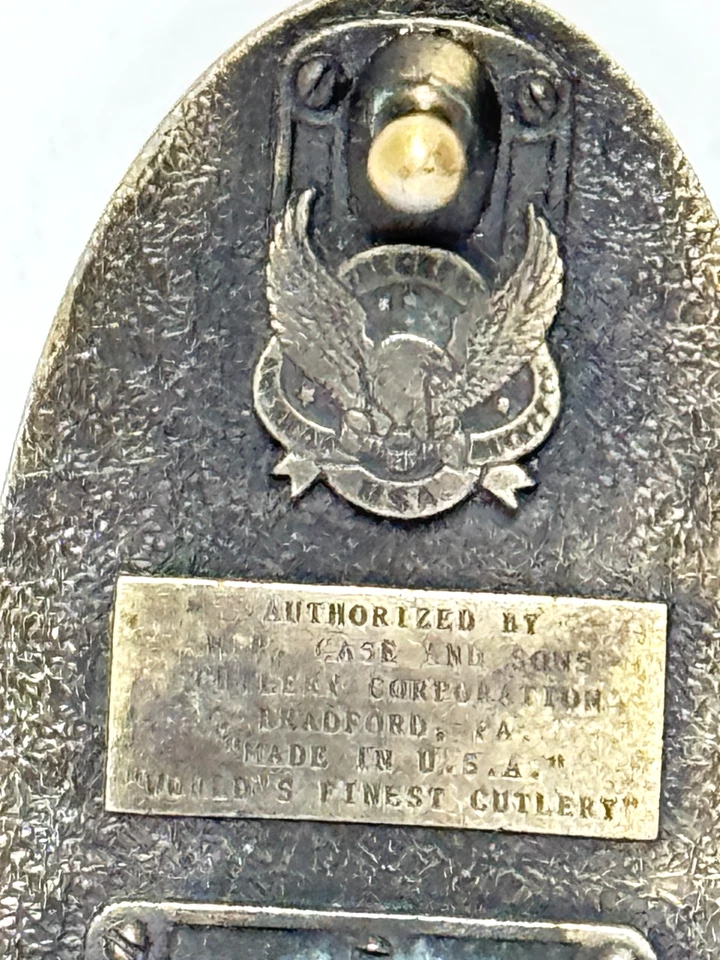 复古 The Great American Buckle Co Case XX 黄铜皮带扣 — 第 3/4 张图片