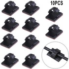 10* Self-Adhesive Wire Tie Cable Clamp/Clip Holder For Car Dash Cam Organizer AU