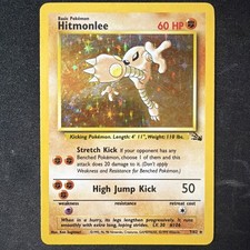 Hitmonlee 7/62 Fossil Holo MP on eBay
