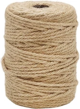 Vivifying Jute Twine, 165 Ft 4mm Thick Natural Jute Rope for Crafts, Garden Ties