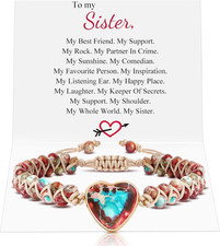 Handmade Beaded Bracelets for Women Gifts for Granddaughter Daughter Mom Best Fr