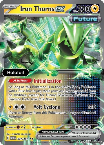 Iron Thorns ex Holofoil 077/167 TWM Pokemon NM