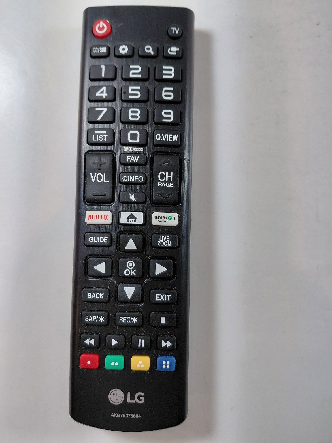 LG Remote Control for Smart TV HDTV Black AKB75375604 Netfli