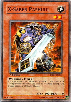 X-Saber Pashuul TSHD-EN094 Yu-Gi-Oh! Card Moderate Play 1st Edition