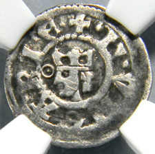 Hungary  1270-1272 Obol Stephen V  NGC VF 25 (04-1)