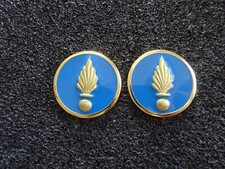 K7-7) Frankreich Legion Kragenabzeichen  INSIGNE COLLET CAT CTA Commissariat