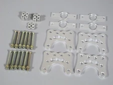 New Aluminum Front Rear Axle Link Shock Mount Set Tamiya 1/10 Super Clodbuster