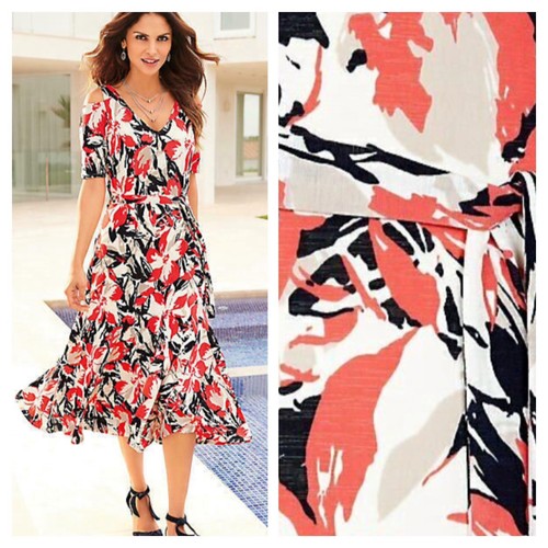 Cold Shoulder Midi DRESS 