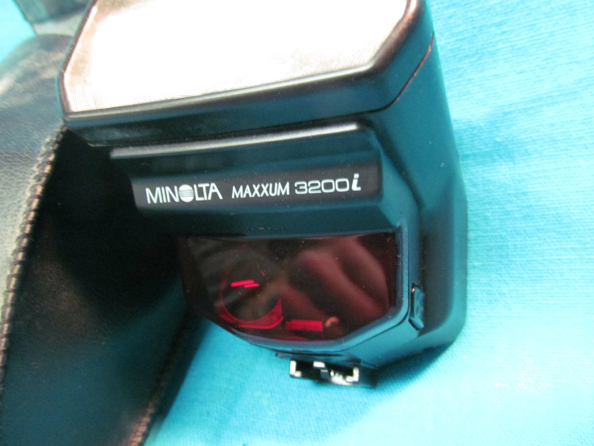 Minolta Maxxum 3200I Shoe Mount Flash With Case 43325730245| eBay