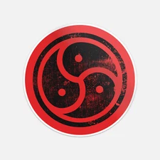 BDSM Triskelion Grunge Car Bumper Vinyl Sticker Decal
