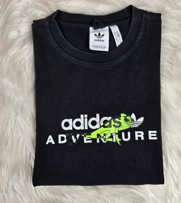 Adidas Green Chameleon Adventure Black Shirt - Size (M) | eBay