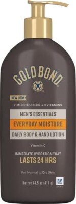 Gold Bond Men's Essentials Everyday Moisture Daily Body & Hand Lotion, 14.5 oz