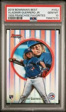 2019 Bowmans Best 1999 Franchise Favorites Vladimir Guerrero JR Rookie RC PSA 10