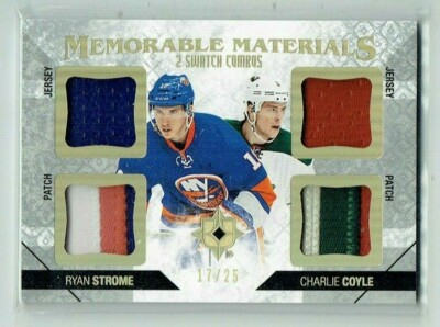 14-15 UD Ultimate Memorable Materials  Ryan Strome & Charlie Coyle  /25