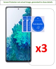 3x Samsung Galaxy S20 FE/S20 FE 5G Screen Protector w/ cloth and install sticker