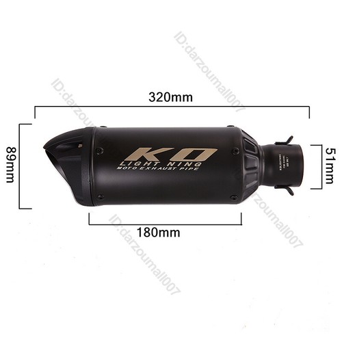 Slip On Exhaust Black Muffler Modified for Duke 390 250 125 Adventure 2020-2023 - Bild 9 von 13