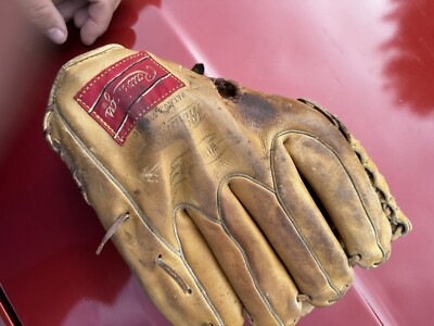 VINTAGE BROOKS ROBINSON RAWLINGS BB GLOVE XFCB17 WING TIP HOF