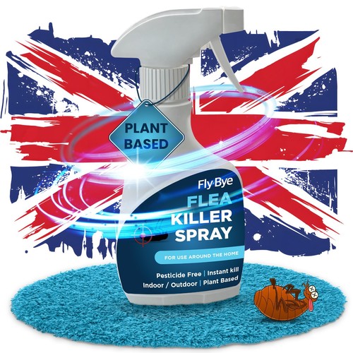 Flea Spray Killer for Home Indoor Outdoor Dogs Cats Furniture Carpets