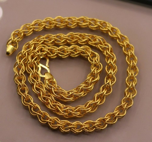 CERTIFIED 22K GOLD BYZANTINE CHAIN 