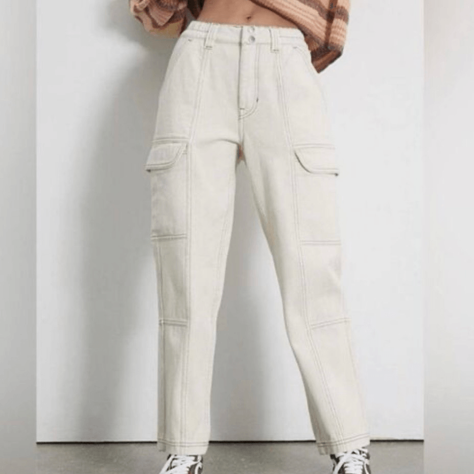 PacSun elastic waist utility cargo jeans size M