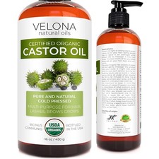 Aceite De Ricino Natural Organico 16 oz