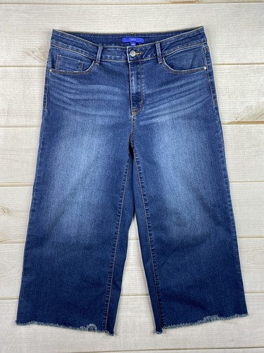 Apt 9 Jeans Womens Sz 14 Wide Leg Crop 