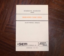 GEM Wizard 332 333 Original Service Manual Repair Schematics Schematic