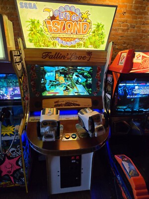 Rare smaller 2010 Sega LET'S GO ISLAND video arcade gun game - FREE SHIPPING