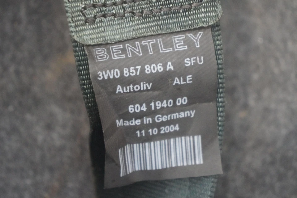 Rear Right Seat Belt Retractor Green 3W0857806A OEM Bentley Continental GT 2005 - Image 4 of 4
