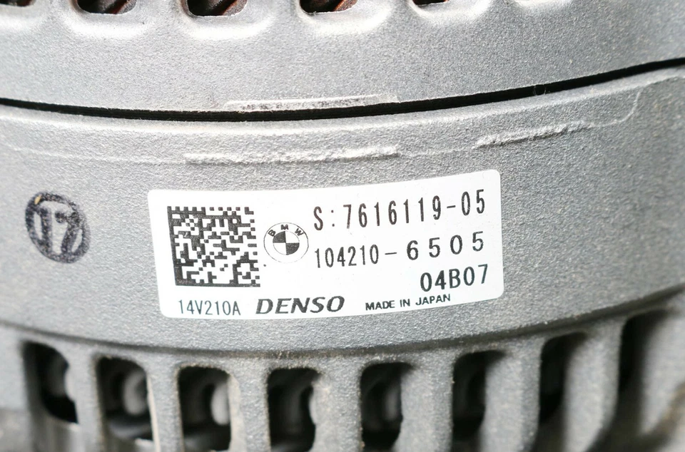 7616119 Three-Phase Alternator BMW 3er 4er F30-36 335i 435 F16 35i 0km - Image 3 of 4