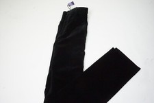 Ralph Lauren Collection Purple Label Black Velvet Cotton Womens Pants Sz 6 NEW