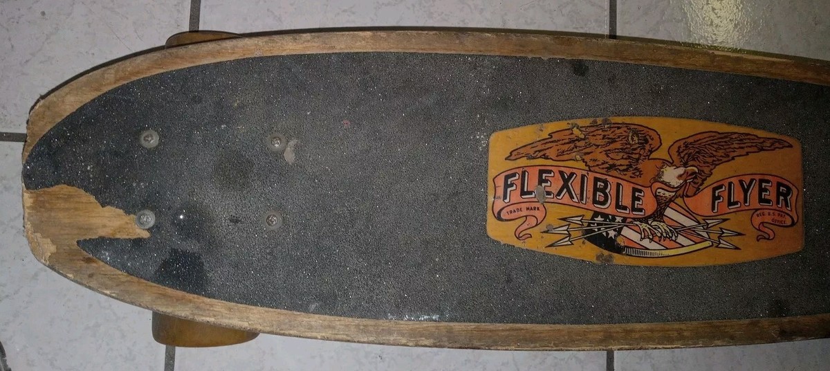 Vtg 1970's Wood Variflex Flexible Flyer California Wooden