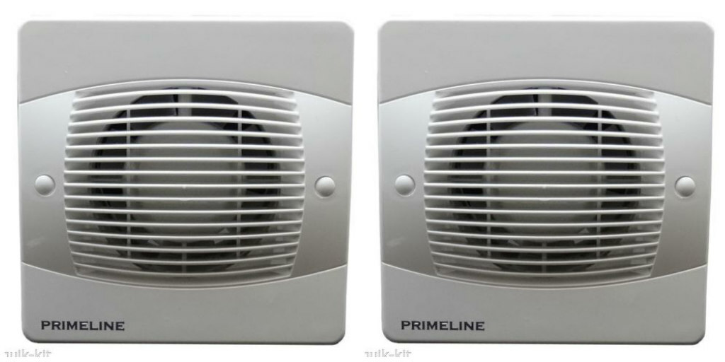 2 x Primeline/Manrose PEF4040 Extractor Fans with Humidistat 4"" (Manrose XF100H)