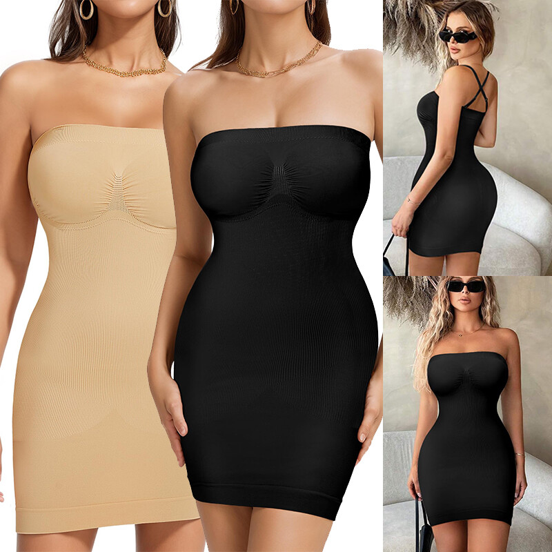 black strapless slip for under dress Strapless Slip - XXL / Black