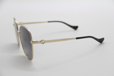 NEW GUCCI GG1089SA 001 + GOLD CHAIN NEW COLLECTION SUNGLASSES GUCCI NEW GUCCI SUNGLASSES GG1089SA 001 WOMEN GOLD GUCCI + GOLD  main image 2