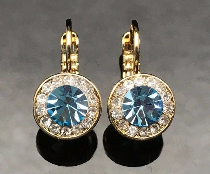 Aqua blue deals earrings