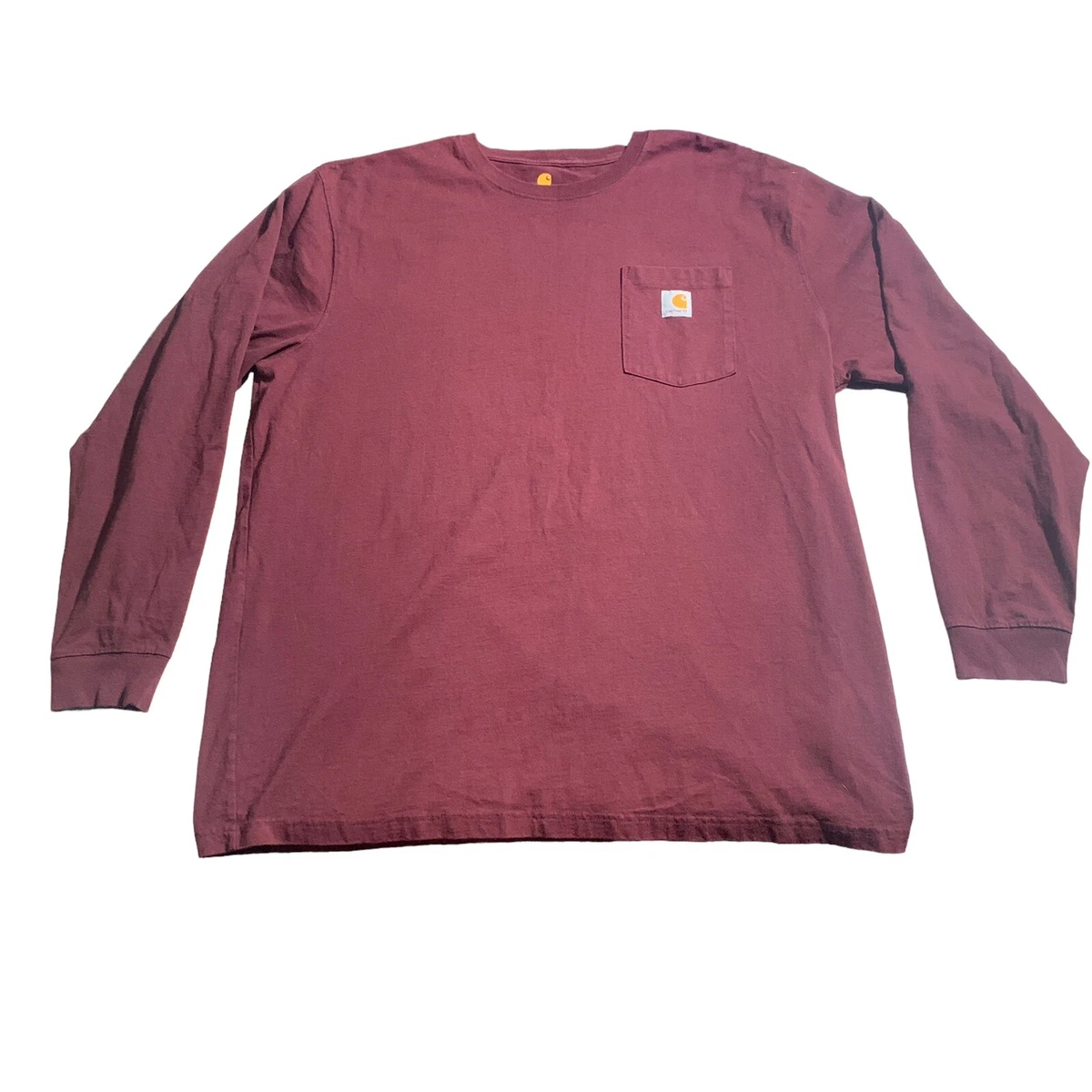 carhartt maroon long sleeve
