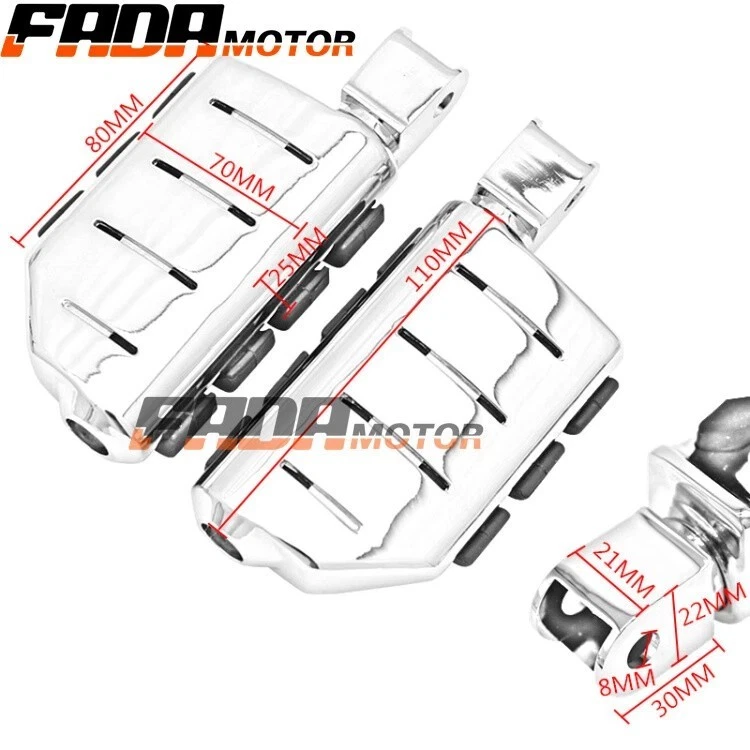 Reposapiés delanteros para Honda VTX1800C/F 2002-2008 VTX1300C 2004-2009 D098 Foto 3 de 4