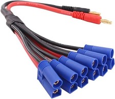 1pc 6X EC5 Connector to 4mm Banana Plug Parallel Adapter Battery Charging...