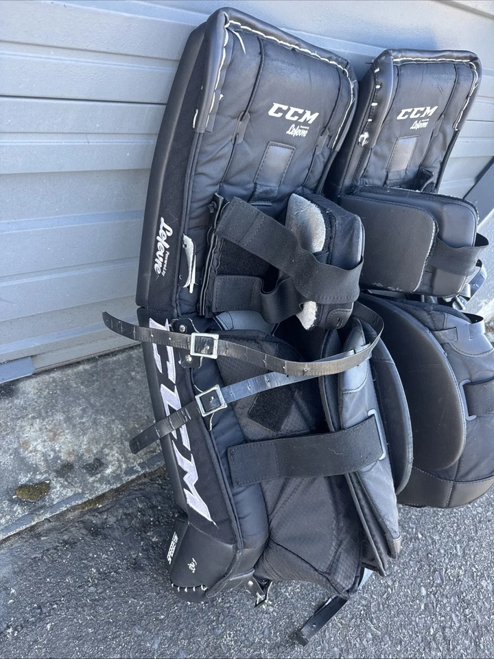 ***PALMOHADILLAS DE PORTERO DE HOCKEY SOBRE HIELO CCM E3.9 SPEEDSKIN LEFEVRE 33+1*** Foto 4 de 4