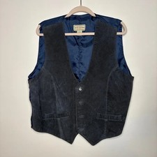 Vintage Arizona Jeans Navy Blue Su de 4 Button Vest Size Large