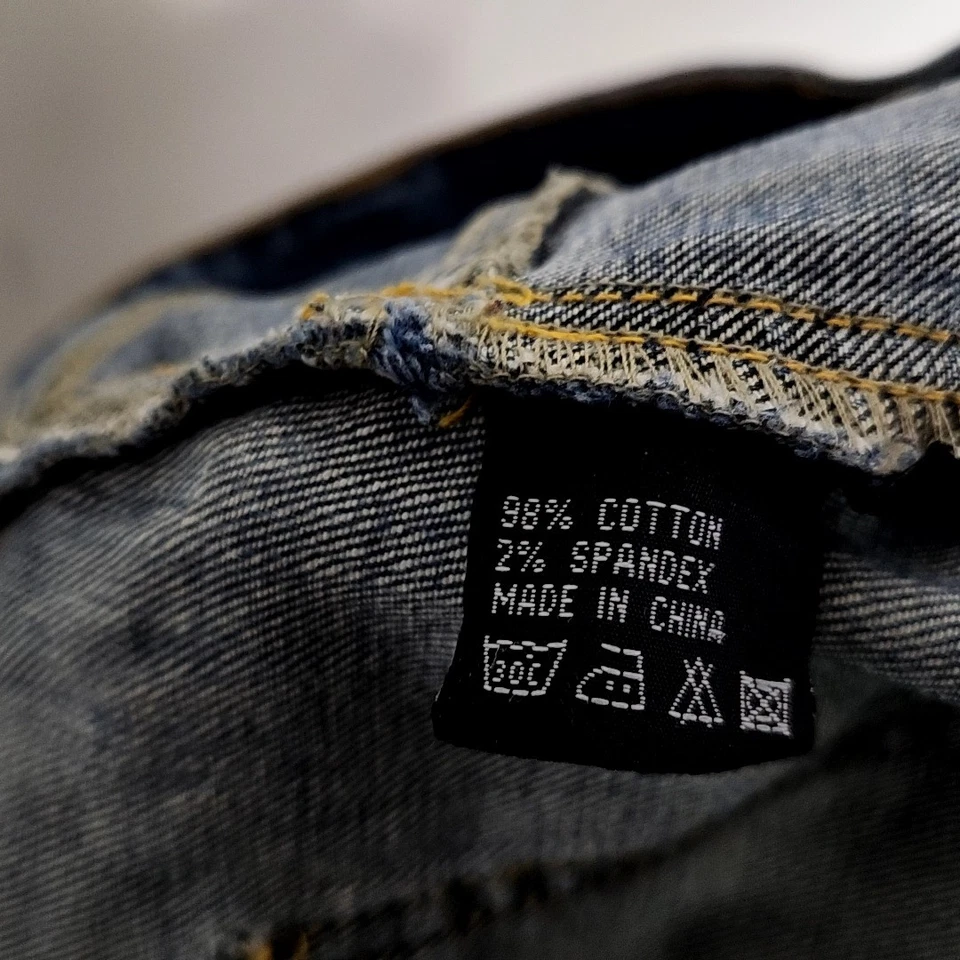 Falda vaquera estilo J para mujer talla 34 lavado mediano desteñido denim línea A hasta la rodilla modesta Foto 4 de 4