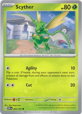 Scyther - 004/197 - Common - Near Mint