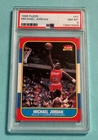 1986 Fleer Michael Jordan rookie card RC #57 PSA 8 NM-MT Perfectly Centered!
