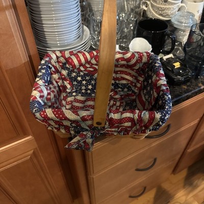 country woven collection grand basket Cute American Flag 9 Inch Basket 
