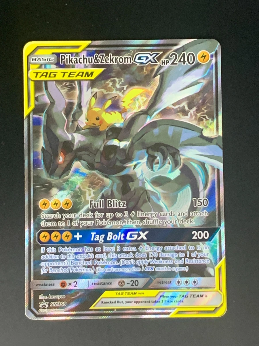 Pikachu & Zekrom GX SM168 Sm for sale | eBay