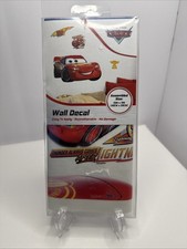 New GIANT LIGHTNING MCQUEEN 4 WALL DECAL Disn...